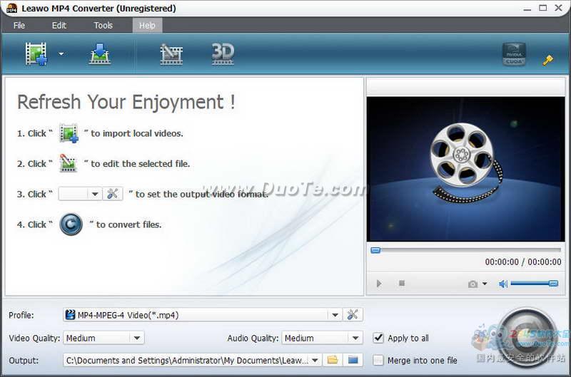 Leawo MP4 Converter