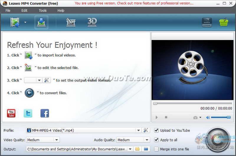 Leawo Free MP4 Converter