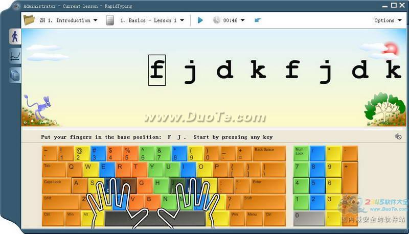Portable Rapid Typing Tutor