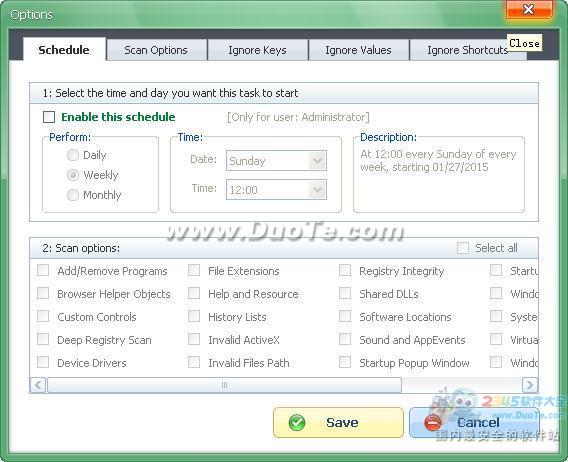 WinASO Registry Optimizer