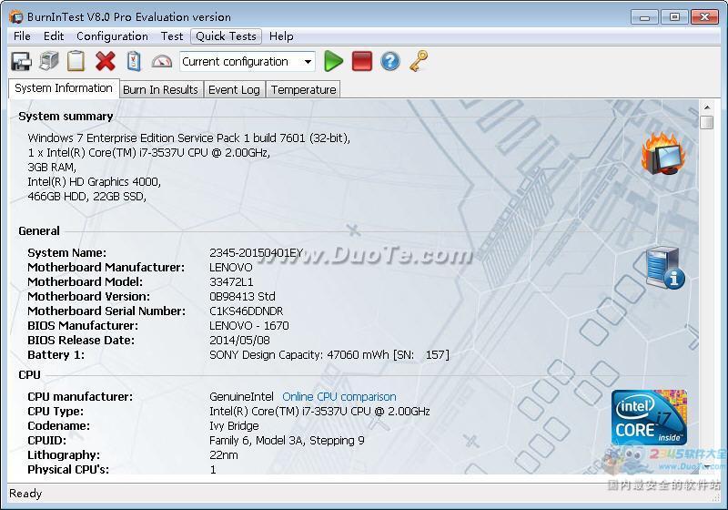 PassMark BurnInTest Pro