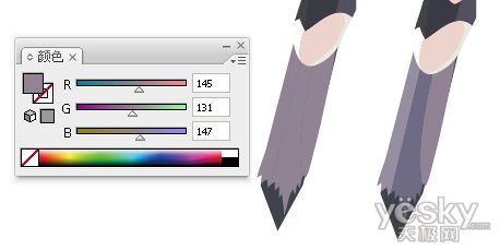 Illustratorɫ׻ϸ廭
