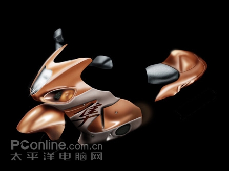 Photoshop鼠绘教程：酷酷摩托车