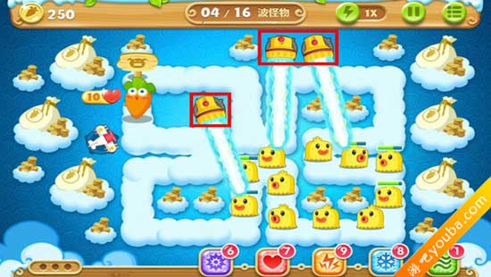 《保卫萝卜2》极地冒险第51关金萝卜及额外任务攻略